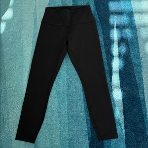 Lululemon Wunder Under Ribbed High-Waisted Leggings